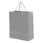 Пакет подарочный GLAM 27х12х32  см, серый