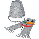 Набор для лепки снеговика  "Улыбка", серый, фетр/флис/пластик